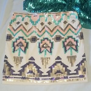 Sequin bodycon skirt